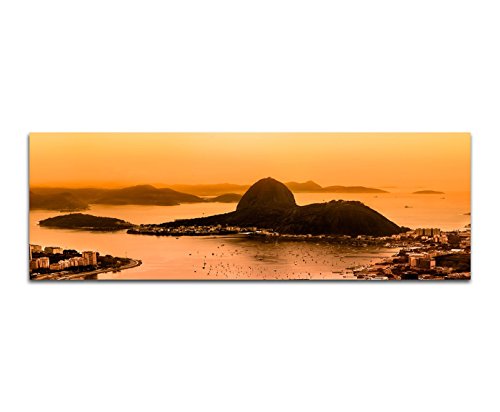 Paul Sinus Art Bilder Wand Bild - Kunstdruck 120x40cm Rio De Janeiro Zuckerhut Meer Stadt Abendsonne Paul Sinus Art Bilder Wand Bild - Kunstdruck 120x40cm Rio De Janeiro Zuckerhut Meer Stadt Abendsonne von Paul Sinus Art