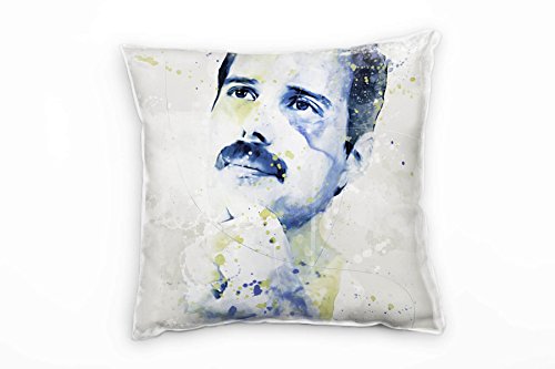 Paul Sinus Art Freddie Mercury IX Deko Kissen Bezug 40x40cm für Couch Sofa Lounge Zierkissen - Dekoration zum Wohlfühlen von Paul Sinus Art
