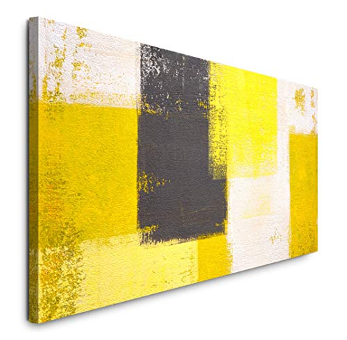 Paul Sinus Art GmbH Abstrakte Kunst 120x 50cm Panorama Leinwand Bild XXL Format Wandbilder Wohnzimmer Wohnung Deko Kunstdrucke von Paul Sinus Art