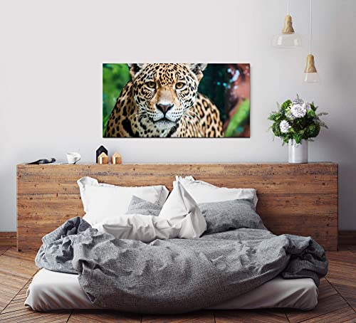 Paul Sinus Art Jaguar in der Natur Wandbild in verschiedenen Größen Wähle Deine Größe 60x120cm von Paul Sinus Art