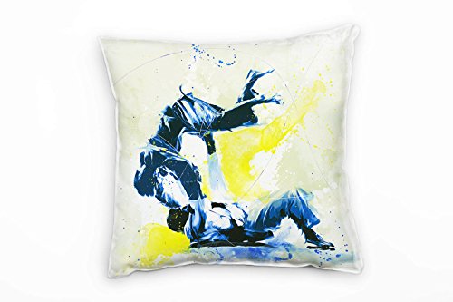 Paul Sinus Art Judo III Deko Kissen Bezug 40x40cm für Couch Sofa Lounge Zierkissen - Dekoration zum Wohlfühlen von Paul Sinus Art