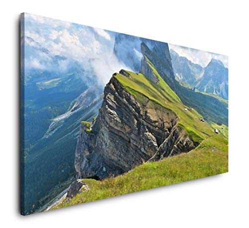 Paul Sinus Art Landschaft Italien 120x 60cm Panorama Leinwand Bild XXL Format Wandbilder Wohnzimmer Wohnung Deko Kunstdrucke von Paul Sinus Art