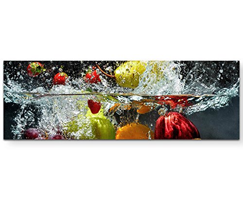 Paul Sinus Art Leinwandbilder | Bilder Leinwand 120x40cm Obst im Wasser Paul Sinus Art Leinwandbilder | Bilder Leinwand 120x40cm Obst im Wasser von Paul Sinus Art