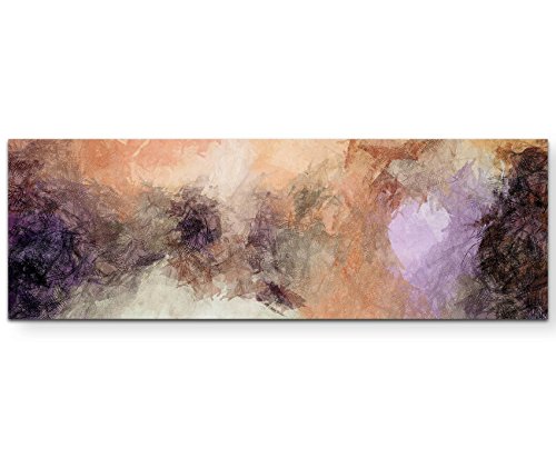 Paul Sinus Art Leinwandbilder | Bilder Leinwand 150x50cm Abstrakter Putz von Paul Sinus Art