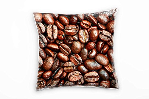 Paul Sinus Art Macro, geröstete Kaffeebohnen, braun Deko Kissen 40x40cm für Couch Sofa Lounge Zierkissen - Dekoration zum Wohlfühlen von Paul Sinus Art