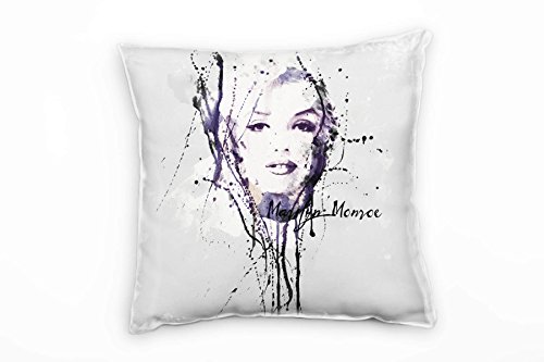 Paul Sinus Art Marilyn Monroe II Deko Kissen mit Füllung 40x40cm für Couch Sofa Lounge Zierkissen - Dekoration zum Wohlfühlen von Paul Sinus Art