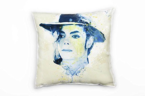 Paul Sinus Art Michael Jackson I Deko Kissen Bezug 40x40cm für Couch Sofa Lounge Zierkissen - Dekoration zum Wohlfühlen von Paul Sinus Art