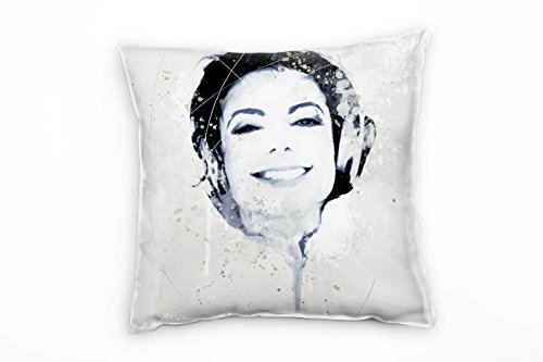 Paul Sinus Art Michael Jackson III Deko Kissen mit Füllung 40x40cm für Couch Sofa Lounge Zierkissen - Dekoration zum Wohlfühlen von Paul Sinus Art