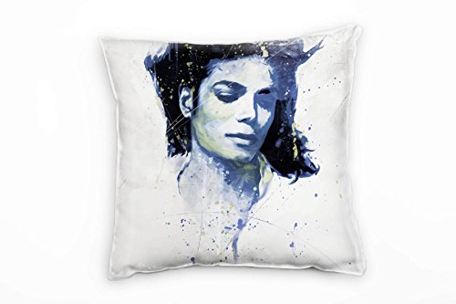 Paul Sinus Art Michael Jackson V Deko Kissen Bezug 40x40cm für Couch Sofa Lounge Zierkissen - Dekoration zum Wohlfühlen von Paul Sinus Art