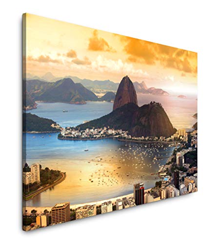 Paul Sinus Art Rio De Janeiro Wandbild in verschiedenen Größen Wähle Deine Größe 180x120cm von Paul Sinus Art