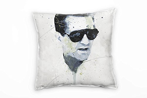 Paul Sinus Art Robert De NIRO I Deko Kissen mit Füllung 40x40cm für Couch Sofa Lounge Zierkissen - Dekoration zum Wohlfühlen von Paul Sinus Art