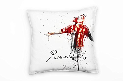 Paul Sinus Art Ronaldinho III Deko Kissen mit Füllung 40x40cm für Couch Sofa Lounge Zierkissen - Dekoration zum Wohlfühlen von Paul Sinus Art