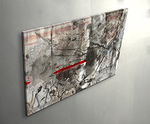 Paul Sinus Art Silver Train - Leinwandbild 120x80cm von Paul Sinus Art