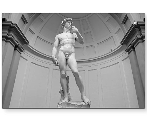 Paul Sinus Art Statur Michelangelo – David - Leinwandbild 120x80cm von Paul Sinus Art