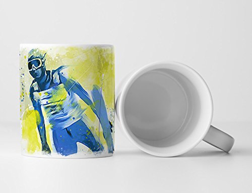 Ski Weitsprung Tasse als Geschenk, Design Sinus Art von Paul Sinus Art