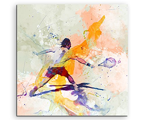 Paul Sinus Art Tennis V 60x60cm Wandbild SPORTBILD Aquarell Art tolle Farben Paul Sinus Art Tennis V 60x60cm Wandbild SPORTBILD Aquarell Art tolle Farben von Paul Sinus Art