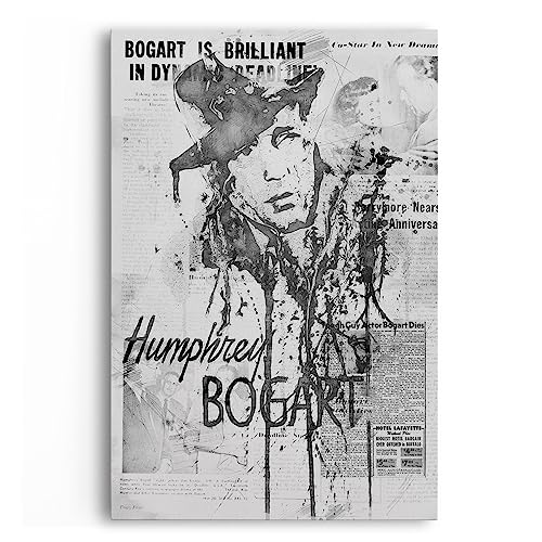 Humphrey Bogart Casablanca Filmlegende Zeitungsartikeln Schwarz Weiß von Paul Sinus