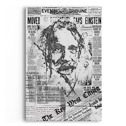 Paul Sinus Albert Einstein Schwarz Weiß Kunstvoll Zeitungsartikel von Paul Sinus