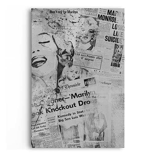 Paul Sinus Filmstart Marilyn Monroe Kunstvoll Schwarz Weiß Zeitungsberichte von Paul Sinus