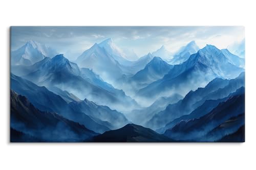 Paul Sinus Gerahmtes Bild auf Leinwand 120x60cm Blaue Berge Bergkette Natur Nebel Gebirge Paul Sinus Gerahmtes Bild auf Leinwand 120x60cm Blaue Berge Bergkette Natur Nebel Gebirge von Paul Sinus