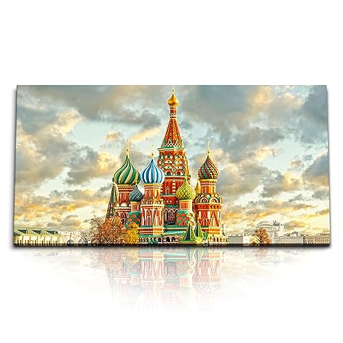 Paul Sinus Kunstdruck Bilder 120x60cm Basilius Kathedrale Moskau Roter Platz Russland von Paul Sinus