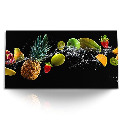 Paul Sinus Kunstdruck Bilder 120x60cm Obst Früchte Wasser Fotokunst Ananas Küche von Paul Sinus