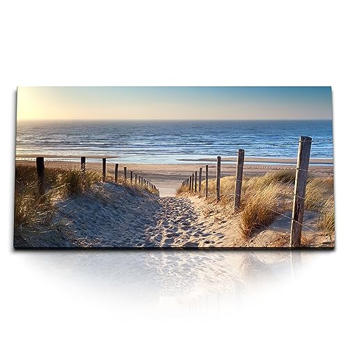 Paul Sinus Kunstdruck Bilder 120x60cm Ostsee Deutschland Strand Sandstrand Meer Horizont von Paul Sinus