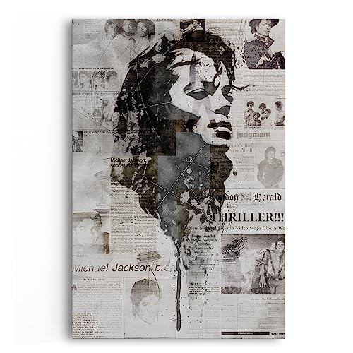 Paul Sinus Michael Jackson Musikstar Musiklegende Porträt Kunstvoll von Paul Sinus