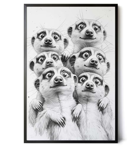 Paul Sinus Poster/Leinwandbild/Rahmenoption Lustiges Erdmännchenbild – Witzige Klo-Deko fürs Gäste-WC – Perfekt für Spaßvögel Paul Sinus Poster/Leinwandbild/Rahmenoption Lustiges Erdmännchenbild – Witzige Klo-Deko fürs Gäste-WC – Perfekt für Spaßvögel von Paul Sinus