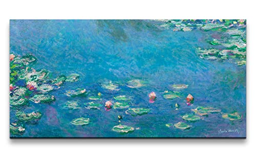 Paul Sinus Remaster 120x60cm Claude Monet Impressionismus weltberühmtes Wandbild Wasserlilien Zeitlos wunderschön von Paul Sinus