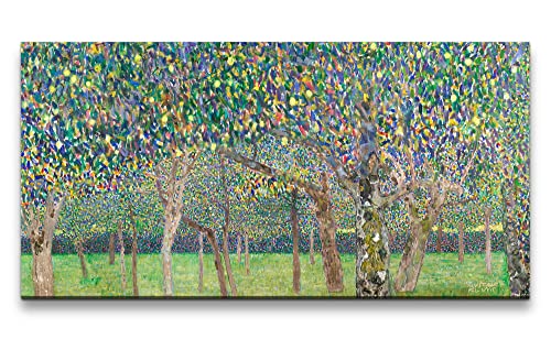 Paul Sinus Remaster 120x60cm Gustav Klimt's Pear Tree Bäume Garten Zeitlos Weltbekannt Farbenfroh von Paul Sinus