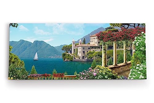 Paul Sinus Wandbild 120x50cm Gardasee Italien Kunstvoll Berge Villa Garten Blumen Paul Sinus Wandbild 120x50cm Gardasee Italien Kunstvoll Berge Villa Garten Blumen von Paul Sinus