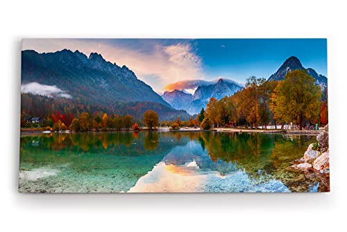 Paul Sinus Wandbild 120x60cm Jasna See in Slowenien Bergsee Berge Natur von Paul Sinus