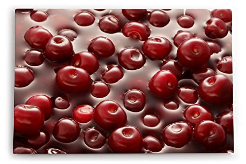 Paul Sinus Wandbild 120x80cm Kirschen Marmelade Rot Frucht Fotokunst Kunstvoll von Paul Sinus