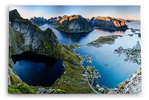 Paul Sinus Wandbild 120x80cm Lofoten Norwegen Inseln Meer Berge Natur von Paul Sinus