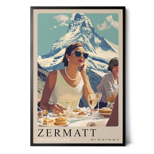 Paul Sinus Wandbild 40x60cm oder Verschiedene Größen Elegantes Dinner Zermatt auf Leinwand und Holzrahmen Paul Sinus Wandbild 40x60cm oder Verschiedene Größen Elegantes Dinner Zermatt auf Leinwand und Holzrahmen von Paul Sinus