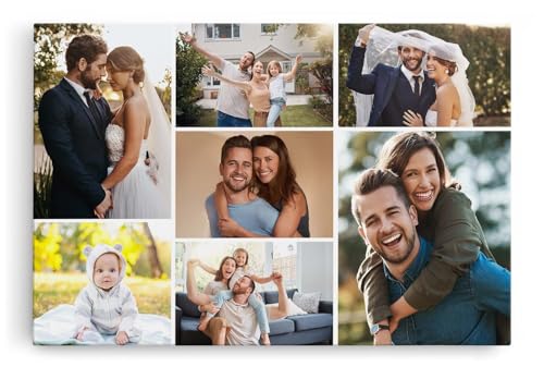Paul Sinus Wandbild Collage - SOFORT ONLINE Upload - gestalten Sie selbst Ihre Fotos auf Leinwand - in verschiedenen Größen personalisieren von Paul Sinus