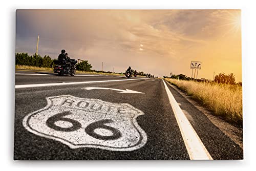 Paul Sinus Wandbilder Deko Kunstdruck 90x60cm Route 66 USA Straße Motorräder Bikes Sonnenschein Paul Sinus Wandbilder Deko Kunstdruck 90x60cm Route 66 USA Straße Motorräder Bikes Sonnenschein von Paul Sinus