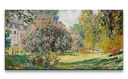 Remaster 120x60cm Claude Monet Impressionismus weltberühmtes Wandbild The Parc Monceau von Paul Sinus