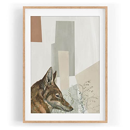 Wandbild Tier Motiv Kojote Steppenwolf Kunstvoll Dekorativ Farbe Motiv gerahmt Natur in A3 Wandbild Tier Motiv Kojote Steppenwolf Kunstvoll Dekorativ Farbe Motiv gerahmt Natur in A3 von Paul Sinus