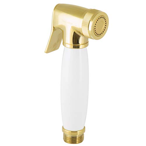 PaulGurkes Bidet-Brause Handbrause Gold Spraybrause mit Keramikgriff Retro Nostalgie von PaulGurkes