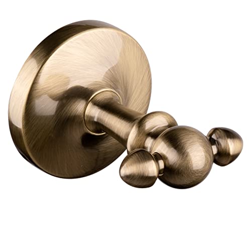 PaulGurkes Handtuchhaken 2er Nostalgie Messing Bronze Bad Accessoire von PaulGurkes
