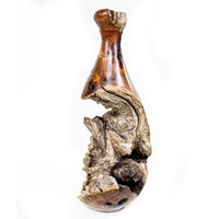 Große Mesquite Burl Vase - Barely There | C-Series 15, 25 "x 6, 5" von PaulRussellDesigns