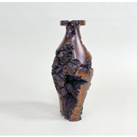 Mahagoni Maser Vase - Barely There 9, 5 "H X 4, 5" D von PaulRussellDesigns