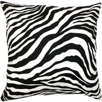 Kissenbezug, Sofakissen Zebra Tierprint 40x40cm, 50x50cm Schwarz Weiß Mit Weicher Rückseite von PaulaRosaHandmade