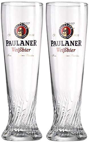 Paulaner Brewery Weizen Weißbier Signature Spiralglas 0,5 l - Set mit 2 Gläsern von Paulaner Brewery