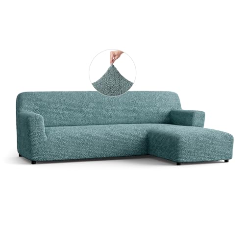 PAULATO - Bezug für Sofas mit rechter Halbinsel, Sofabezug Ecksofa L Form Stretch Mikrofaser, kratzfestes und maschinenwaschbares Gewebe, WavyTech-Technologie, Made in Italy - Anis von PAULATO BY GA.I.CO.