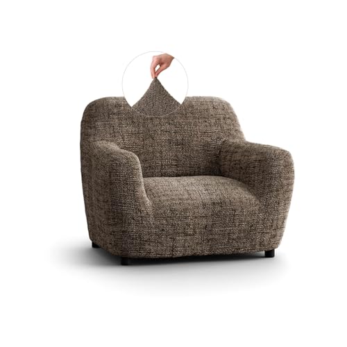 Paulato - Sesselbezug Strech, Sessel Überzug, Sofabezug 1 Sitzer, Mikrofasergewebe, WavyTech-Technologie - Kollektion Fantasie Vittoria, Made in Italy - Vittoria Braun von Paulato