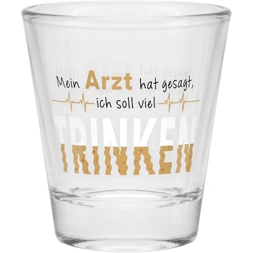Robustes Sheepworld Schnapsglas mit lustigem Spruch Mein Arzt hat gesagt Robustes Sheepworld Schnapsglas mit lustigem Spruch Mein Arzt hat gesagt von Paule & Knopf