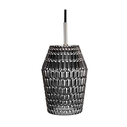 Pauleen 48095 Crystal Sparkle Pendelleuchte max20W E27 Pendellampe Kristall-Look Rauchglas/Schwarz 230V Glas von Pauleen